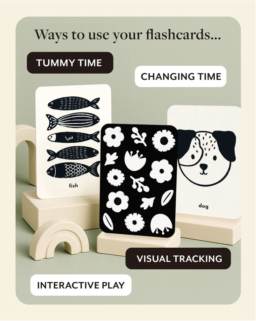 Lauren Sissons - High Contrast Flash Cards | Market - The Ivy Room Adelaide