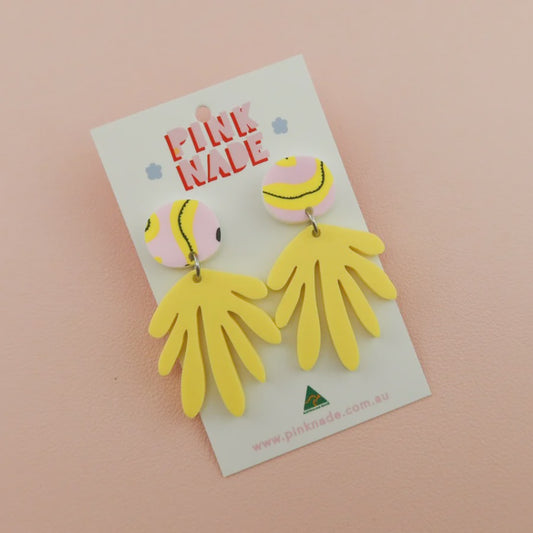 Pink Nade - Deanne Banana Dangle Earrings