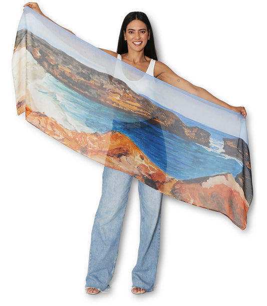 The Artists Label - Viscose Scarf / Bay of Islands - The Ivy Room Adelaide