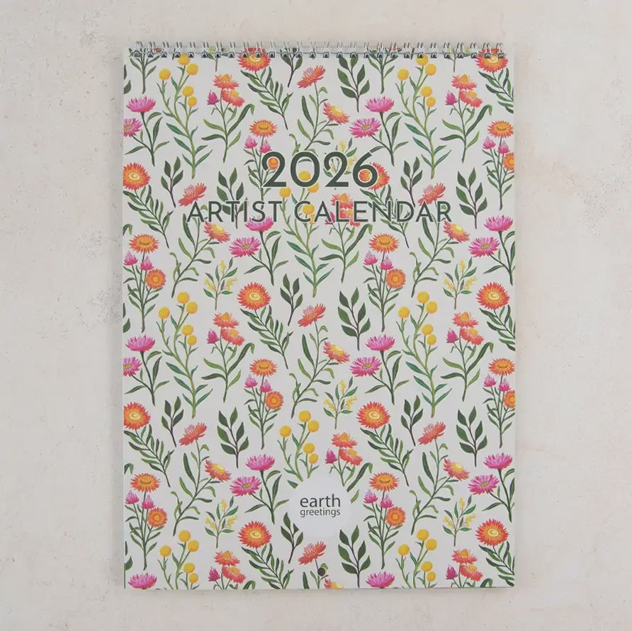 Earth Greetings - Artist Calendar 2026 - The Ivy Room Adelaide