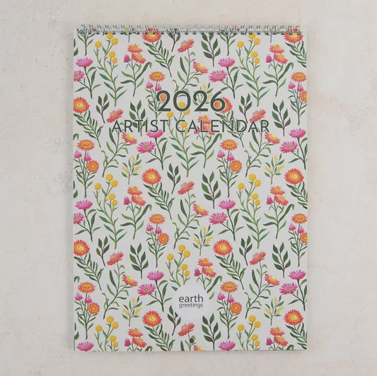 Earth Greetings - Artist Calendar 2026 - The Ivy Room Adelaide