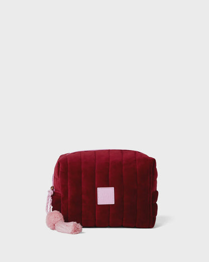 The Somewhere Co - Cosmetic Case Burgundy Velvet