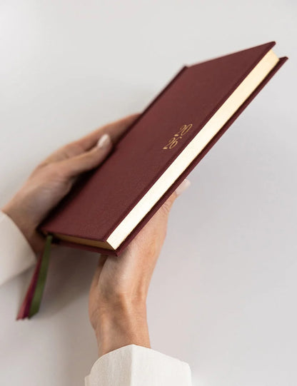 Bespoke Letterpress -  2026 Petite Linen Bound Planner - Mulberry