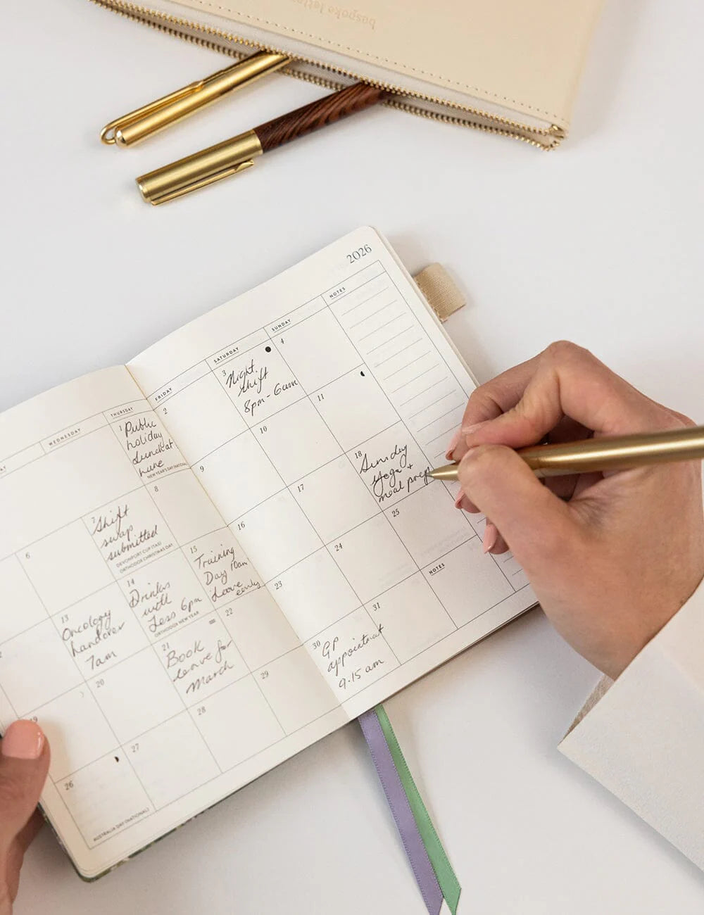 Bespoke Letterpress - 2026 Pocket Planner, Summer Perennials