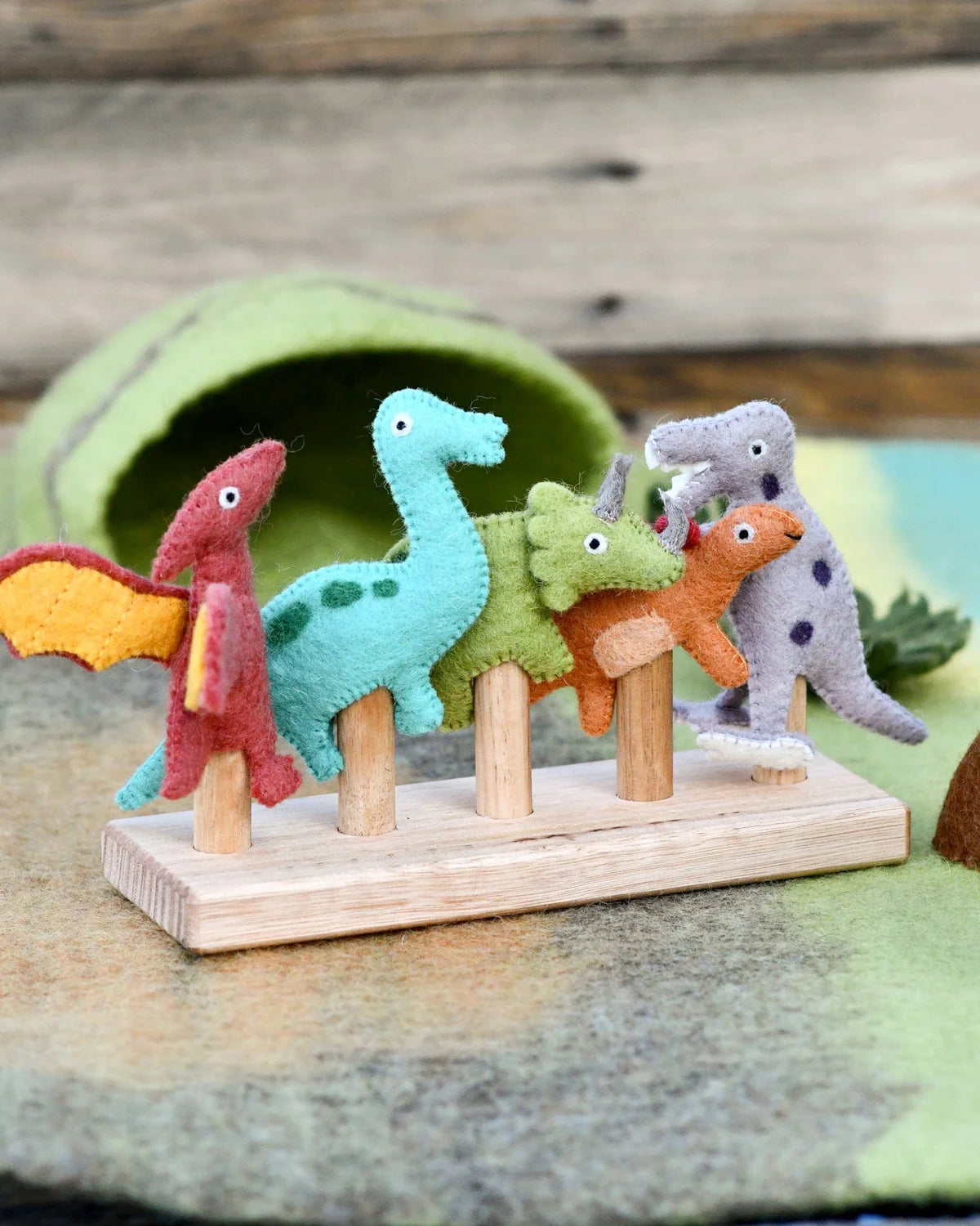 Tara Treasures - Dinosaur Finger Puppet Set - The Ivy Room Adelaide