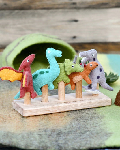 Tara Treasures - Dinosaur Finger Puppet Set - The Ivy Room Adelaide