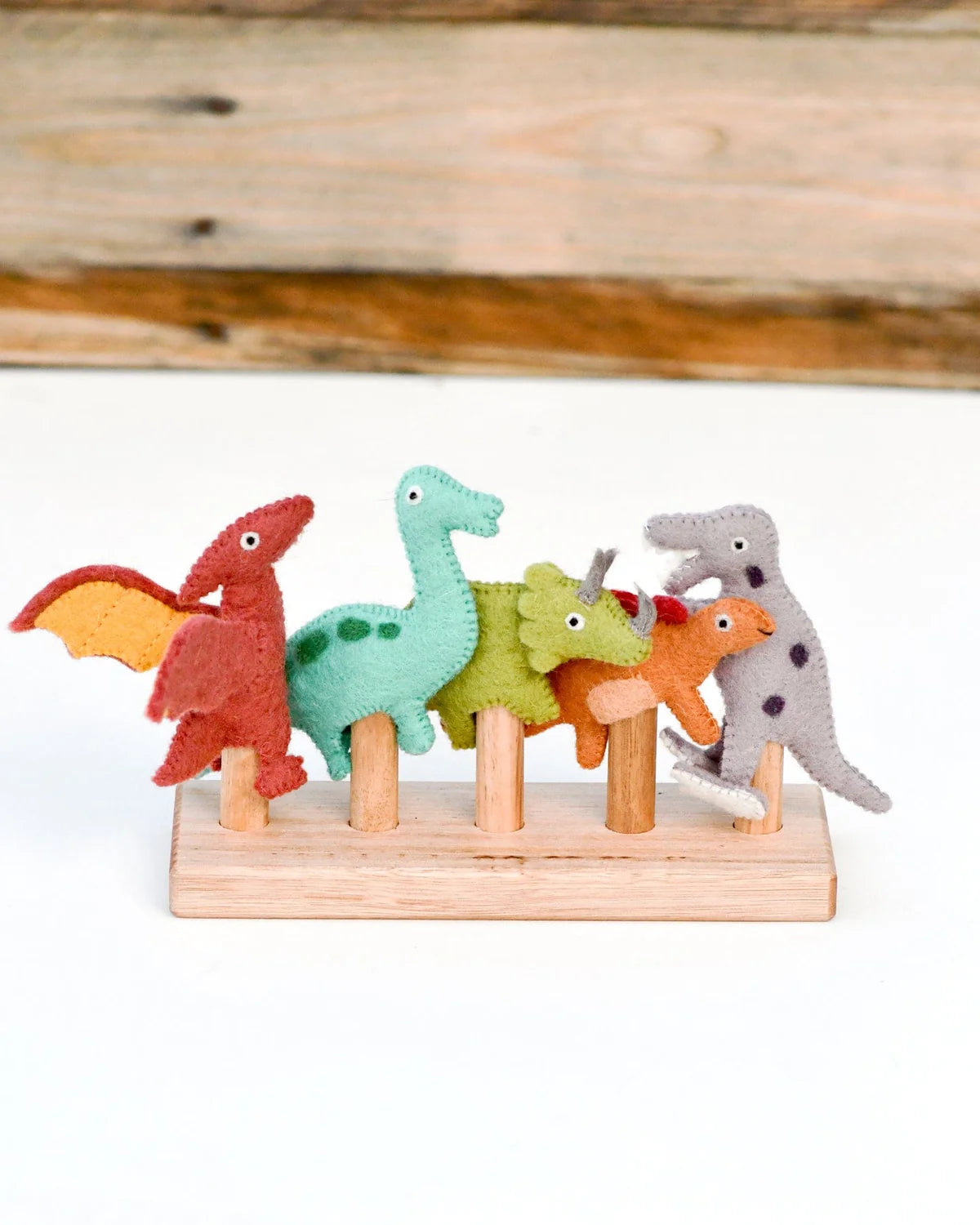 Tara Treasures - Dinosaur Finger Puppet Set - The Ivy Room Adelaide