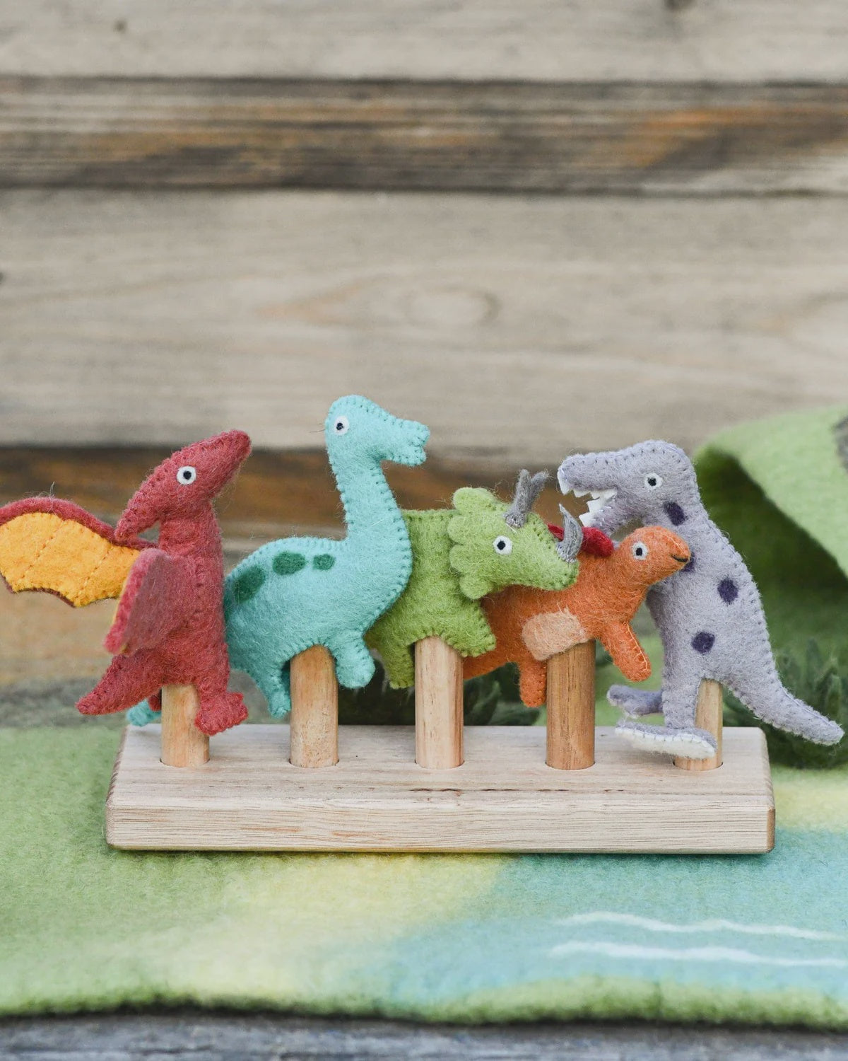 Tara Treasures - Dinosaur Finger Puppet Set - The Ivy Room Adelaide