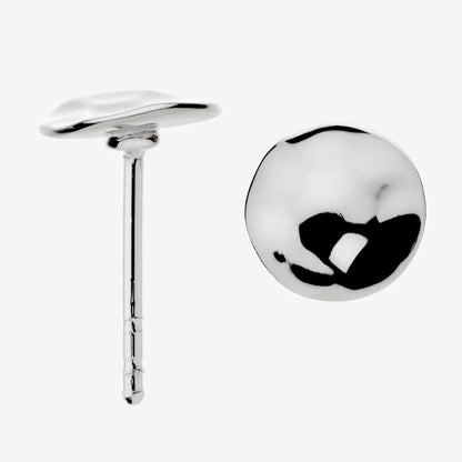 Najo - Double Beat Stud Silver - The Ivy Room Adelaide