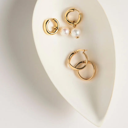 Najo - 19mm Wavy Hoop - The Ivy Room Adelaide