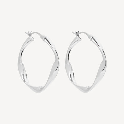 Najo - Garden of Eden Hoop Silver - The Ivy Room Adelaide