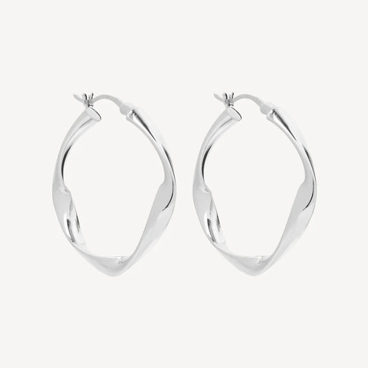 Najo - Garden of Eden Hoop Silver - The Ivy Room Adelaide