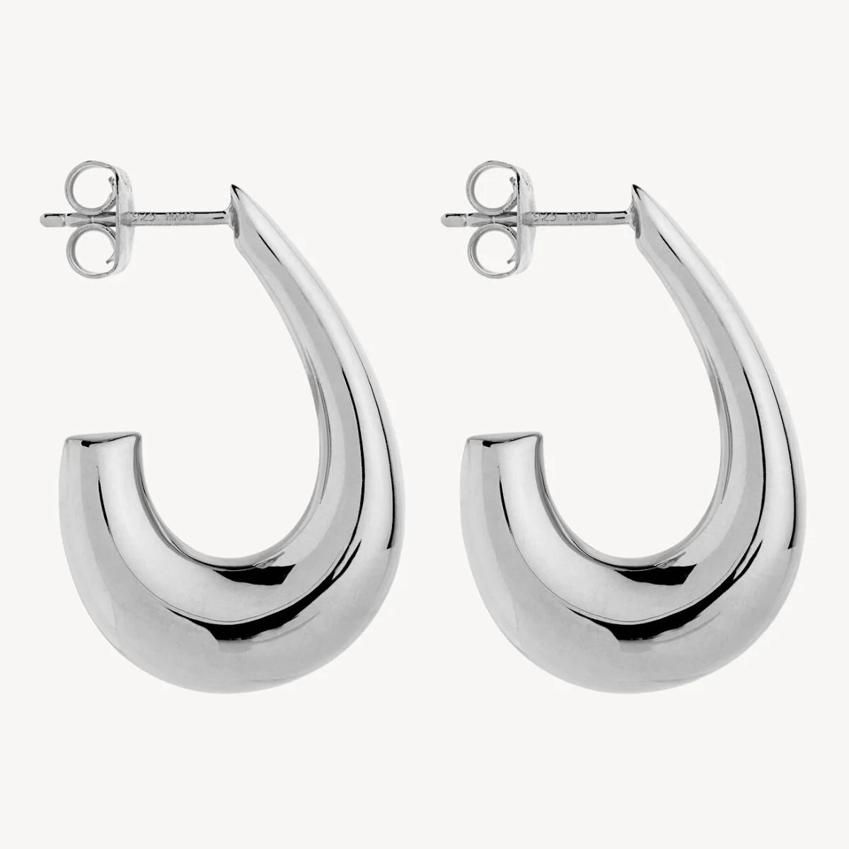 Najo - Sweep Stud Earring Silver