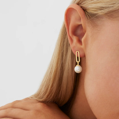 Najo - The Enchantress Pearl Drop Stud Earrings