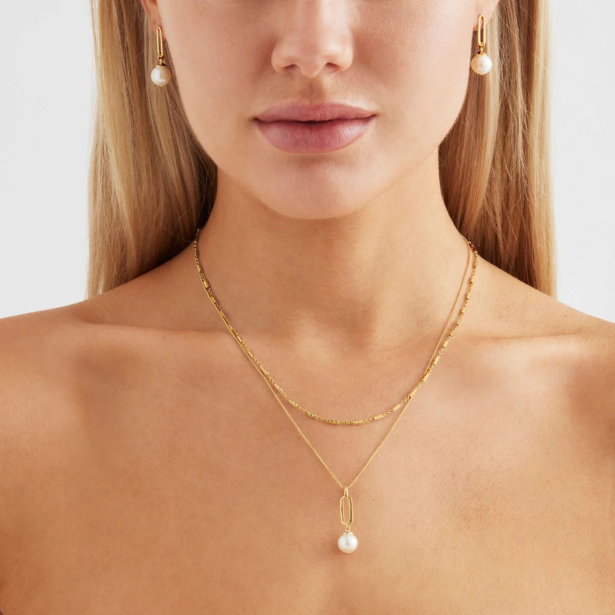 Najo - The Enchantress Pearl Drop Stud Earrings