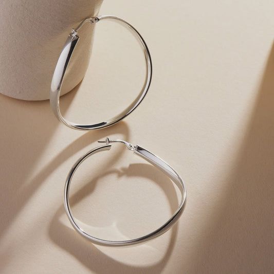 Najo - Odyssey Hoop Earring Silver - The Ivy Room Adelaide