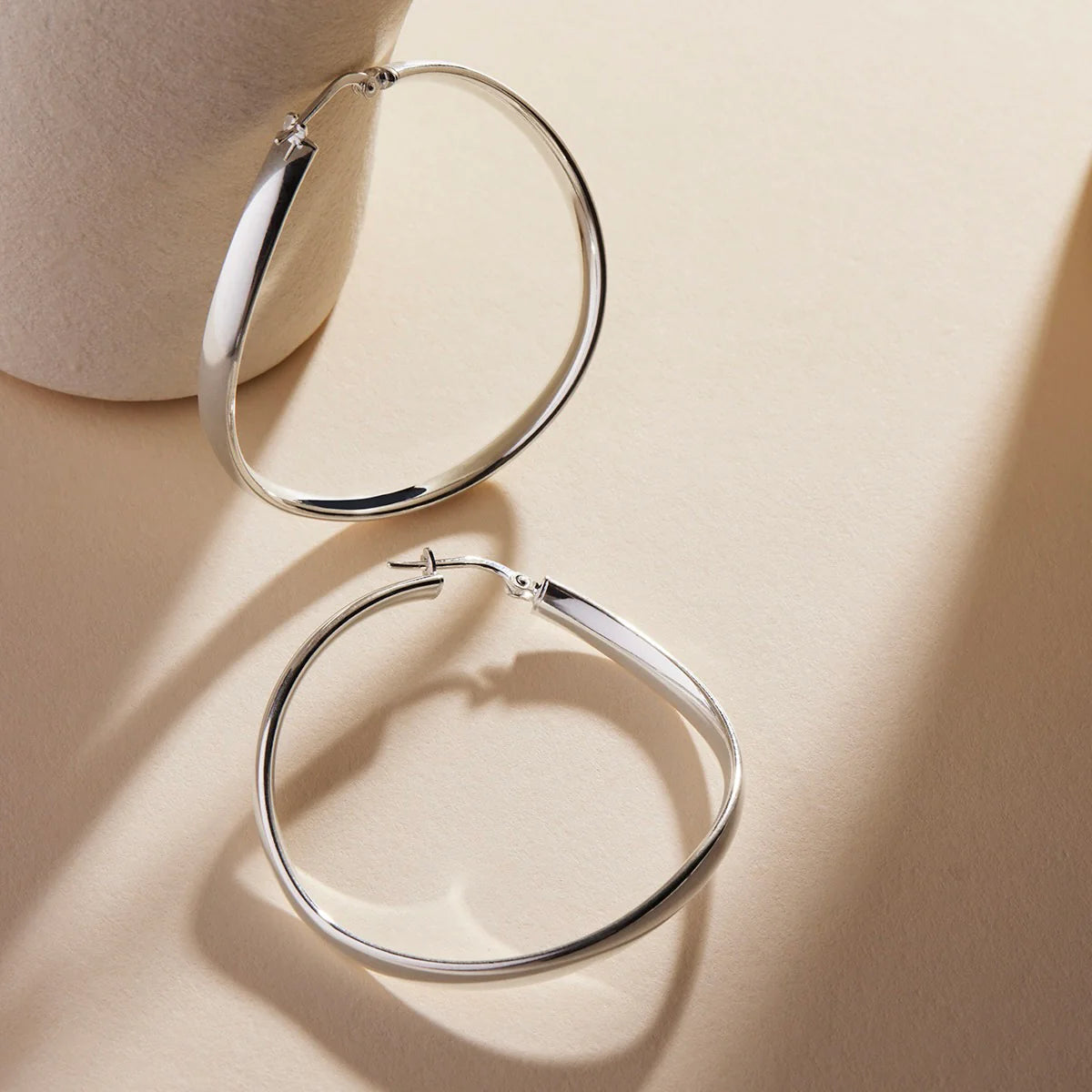 Najo - Odyssey Hoop Earring Silver - The Ivy Room Adelaide