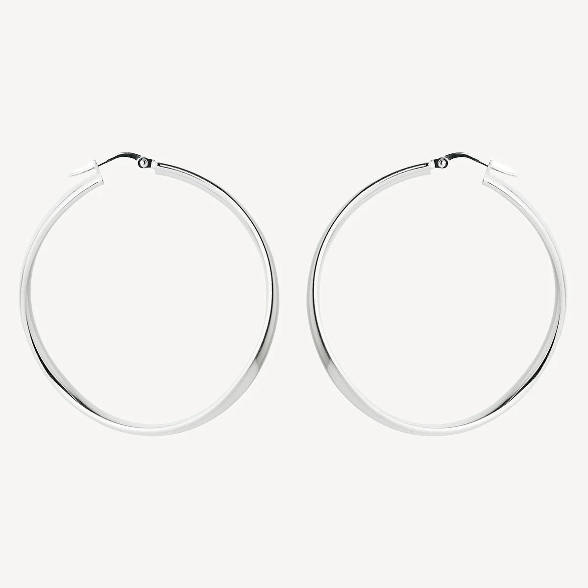 Najo - Odyssey Hoop Earring Silver - The Ivy Room Adelaide