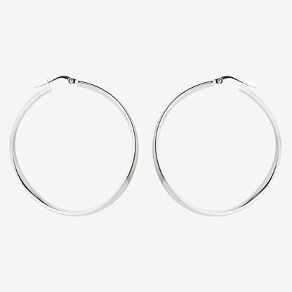 Najo - Odyssey Hoop Earring Silver - The Ivy Room Adelaide