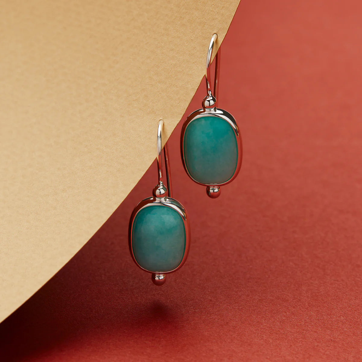 Najo - Fleur Amazonite Earrings