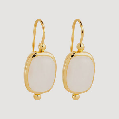 Najo - Fleur Rainbow Moonstone Earrings