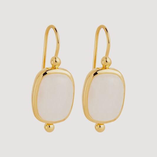 Najo - Fleur Rainbow Moonstone Earrings