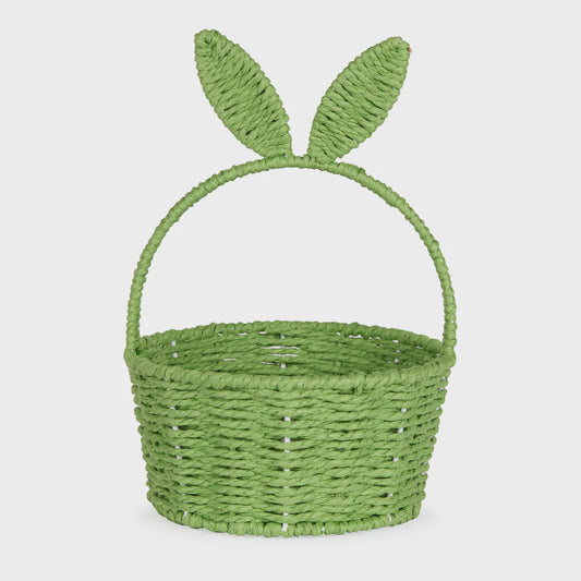 Holly & Ivy - Green Bunny Ears Basket