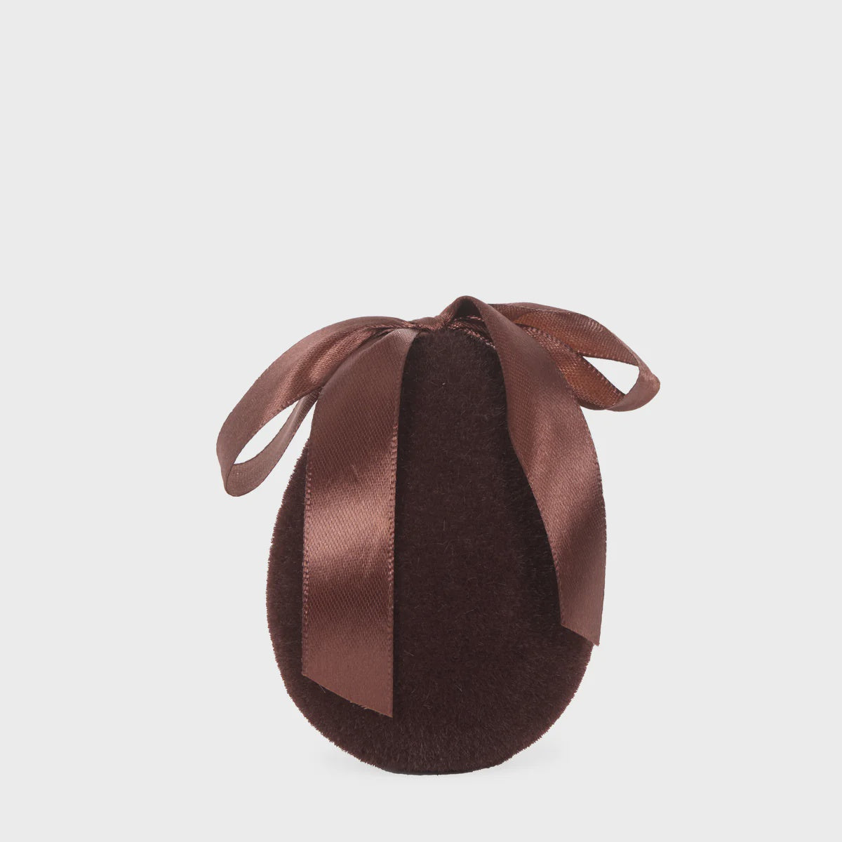 Holly & Ivy - Mini Flocked Eggs with Bow | Brown - The Ivy Room Adelaide