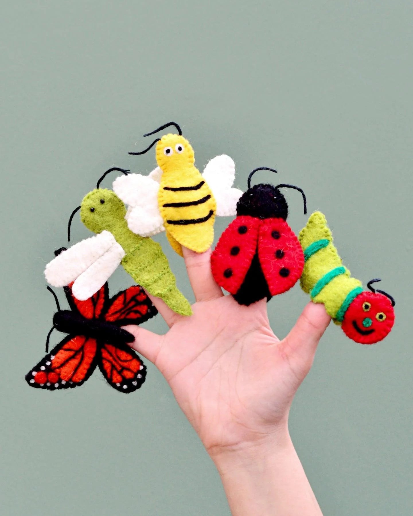 Tara Treasures - Finger Puppet Set - Insects and Bugs