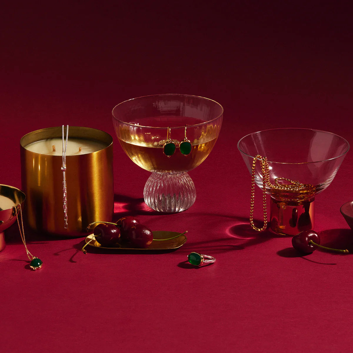 Najo - Fleur Green Onyx Ring - The Ivy Room Adelaide