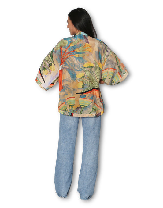 The Artists Label - Silk Kimono / Folk Still Life - The Ivy Room Adelaide