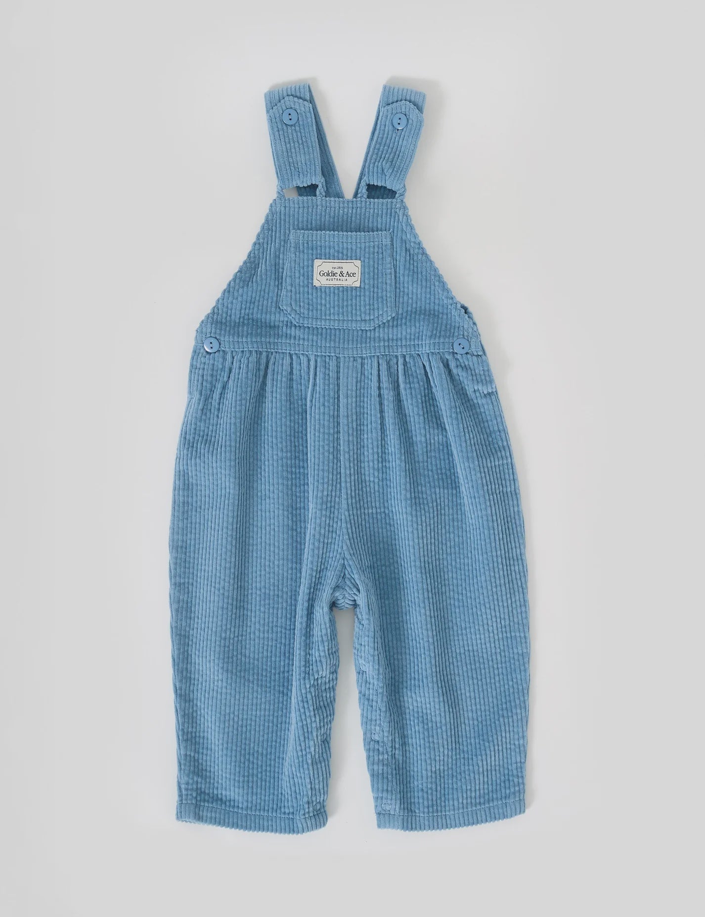 Goldie + Ace - Sammy Corduroy Overalls Duck Egg