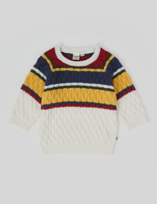 Goldie + Ace - Alfie Cable Knit Jumper
