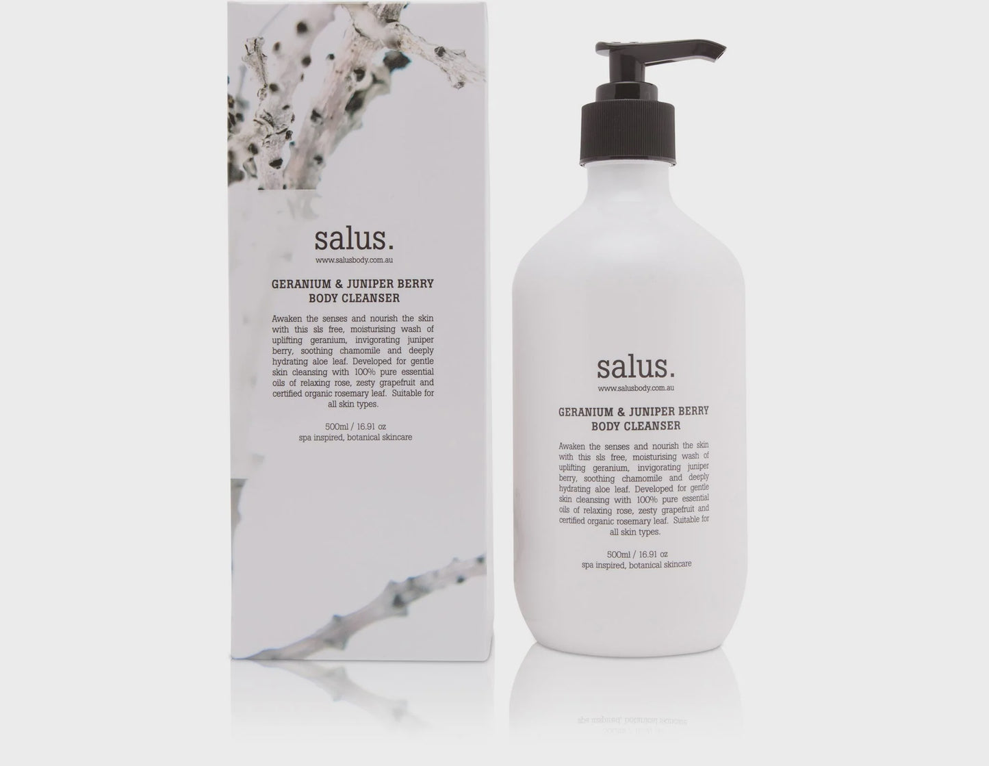 Salus - Geranium & Juniper Body Wash - The Ivy Room Adelaide