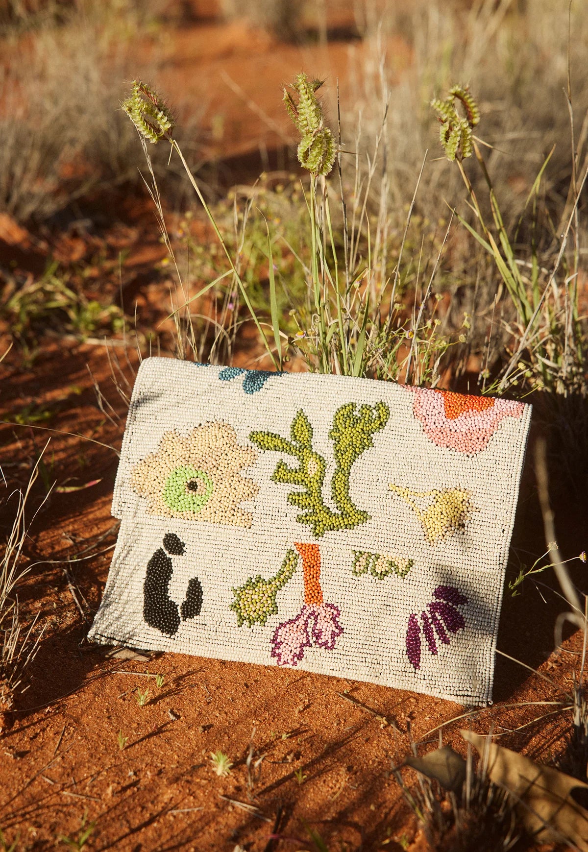 Nancybird - Fold Clutch / Watercolour