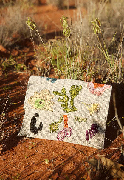Nancybird - Fold Clutch / Watercolour
