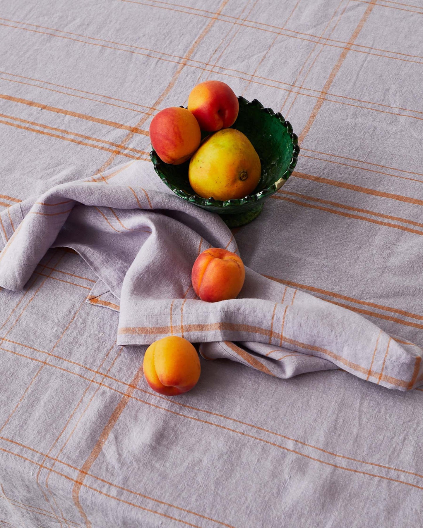 Kip & Co - Santa Monica Tartan Linen Tablecloth