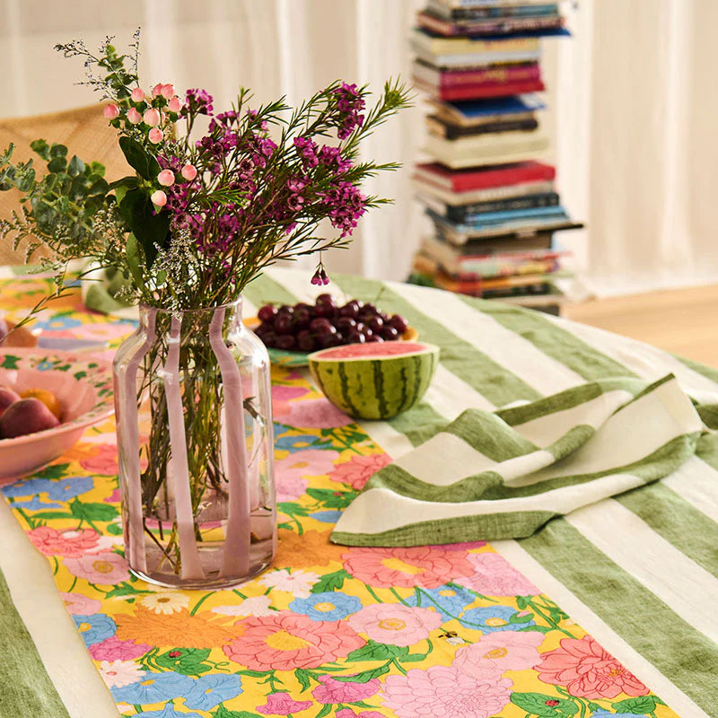 Kip & Co - Moss Stripe Napkin 4pc Set