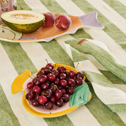 Kip & Co - Moss Stripe Napkin 4pc Set