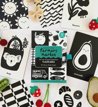 Lauren Sissons - High Contrast Flash Cards | Market - The Ivy Room Adelaide