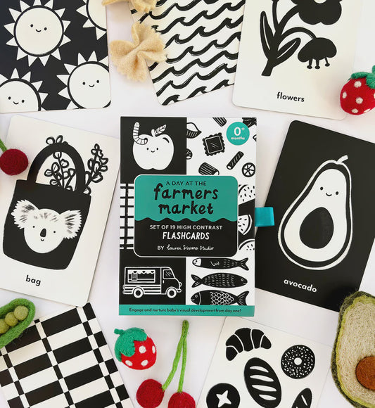 Lauren Sissons - High Contrast Flash Cards | Market - The Ivy Room Adelaide