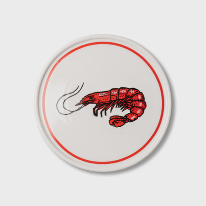 Studio Milligram - Christmas Plate Prawn - The Ivy Room Adelaide
