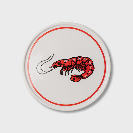Studio Milligram - Christmas Plate Prawn - The Ivy Room Adelaide