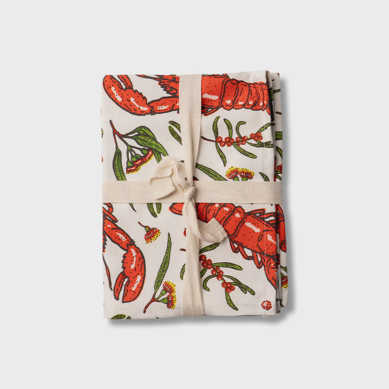 Studio Milligram - Christmas Tea Towel Lobster Spots - The Ivy Room Adelaide