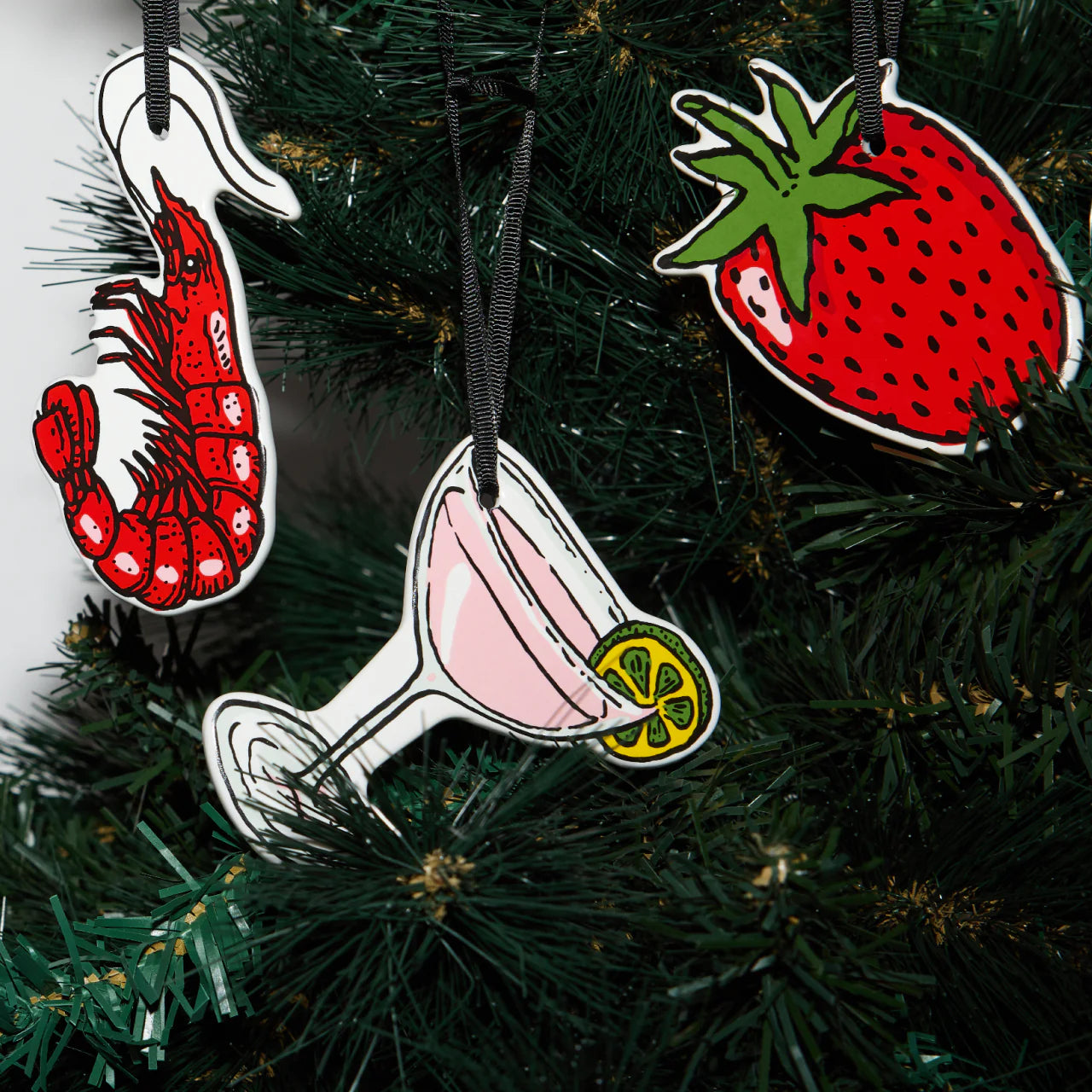Studio Milligram - Christmas Ceramic Decoration | Strawberry - The Ivy Room Adelaide