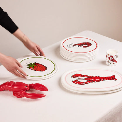 Studio Milligram - Christmas Plate Strawberry - The Ivy Room Adelaide