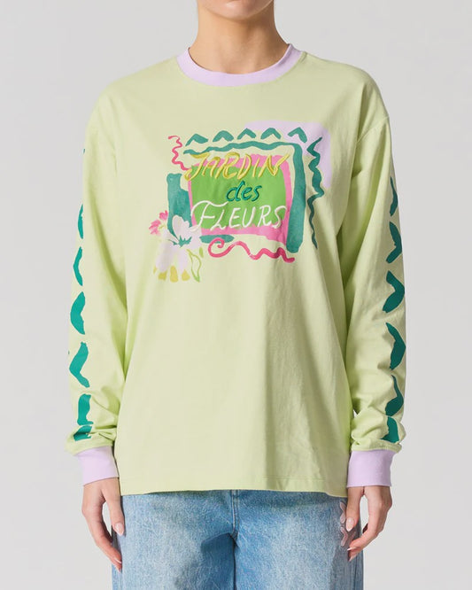 Walnut - Malibu Long Sleeve Tee / Jardin Des Fleur