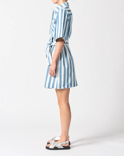 Walnut - Mayfair Dress / Denim Stripe