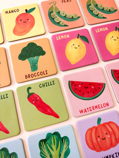 Lauren Sissons - Fruit & Veg Memory Game - The Ivy Room Adelaide