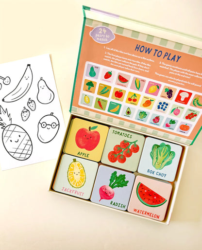 Lauren Sissons - Fruit & Veg Memory Game - The Ivy Room Adelaide